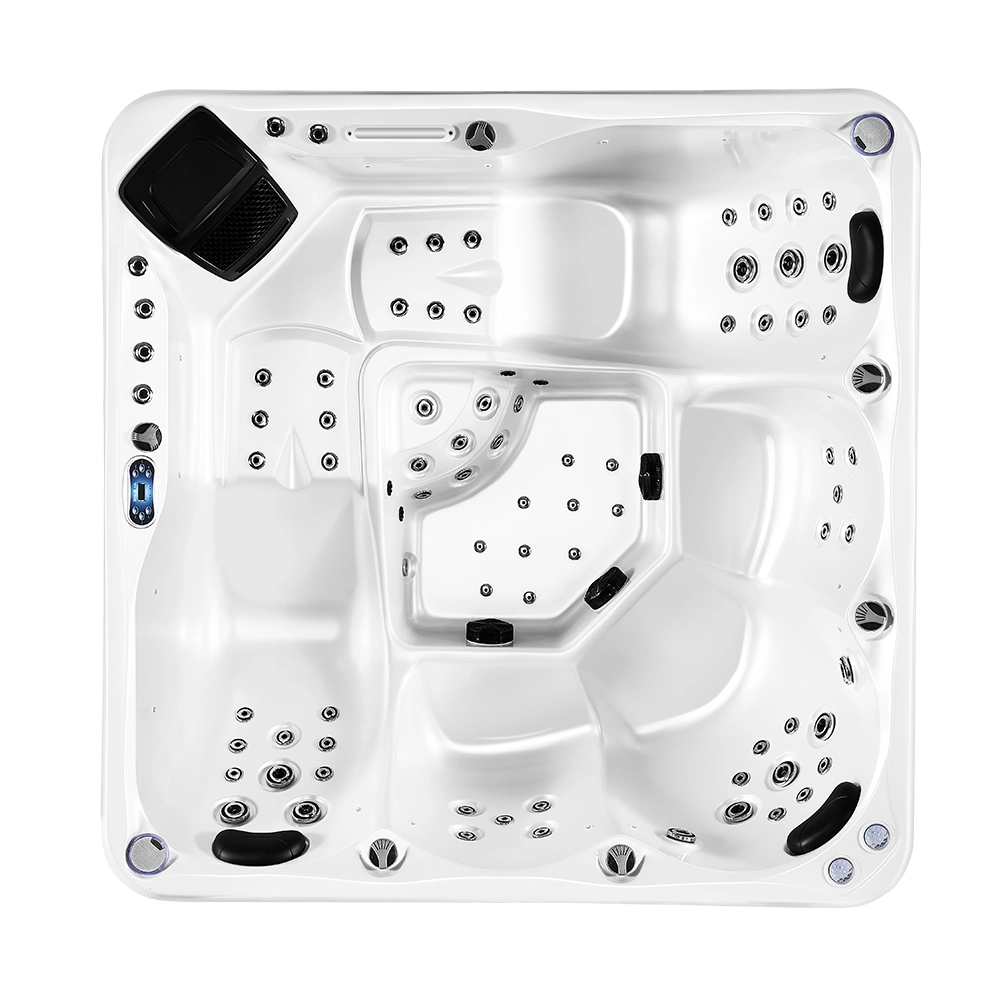 White 5-Seater Hot Tub - Hydrotherapy Pro Spa
