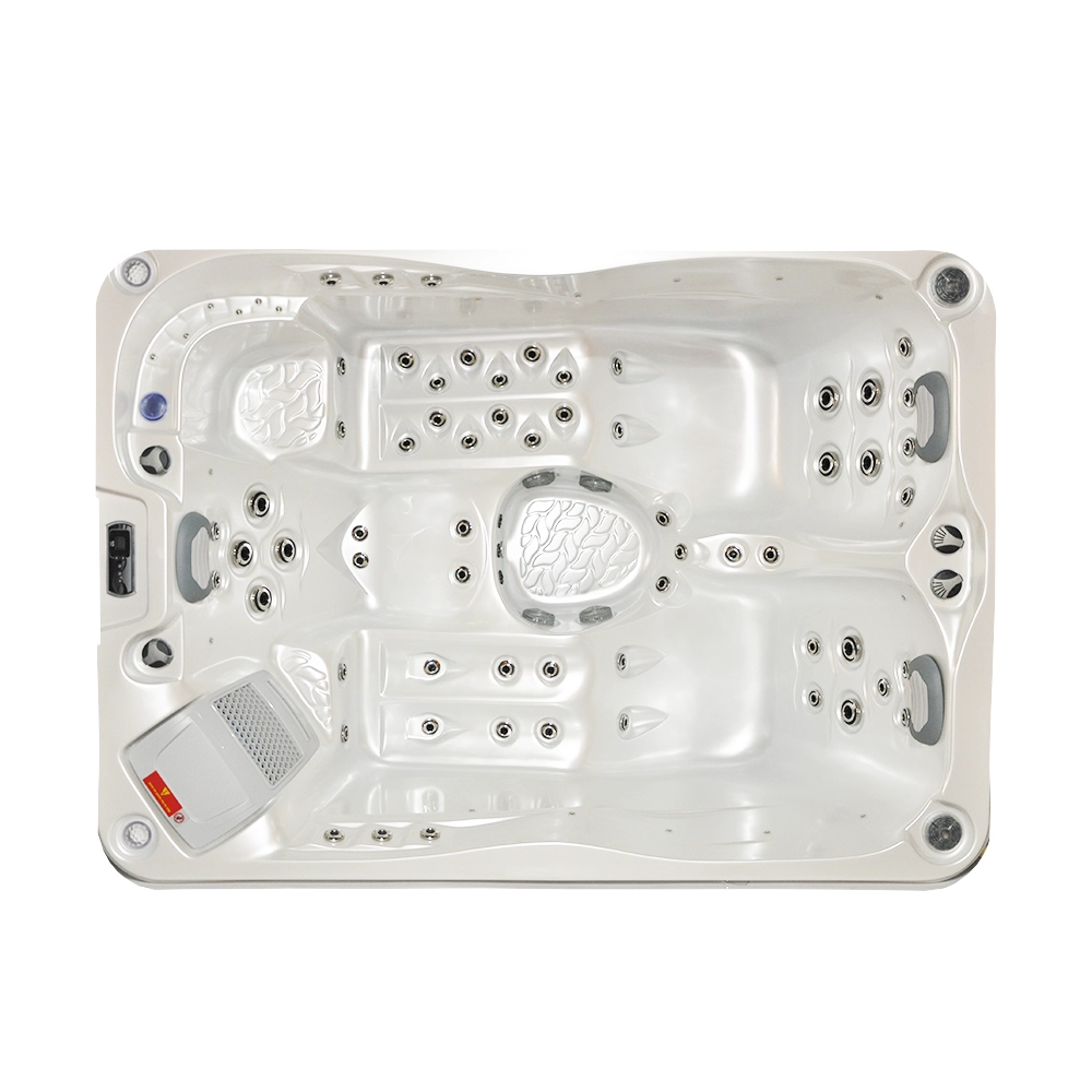 White 5-Seater 3-Recliner Hot Tub - Hydrotherapy Pro Spa