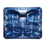 blue 3-4 seater hot tub