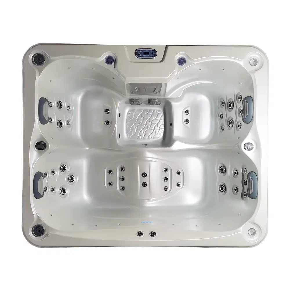 White 3-4 Seater Hot Tub