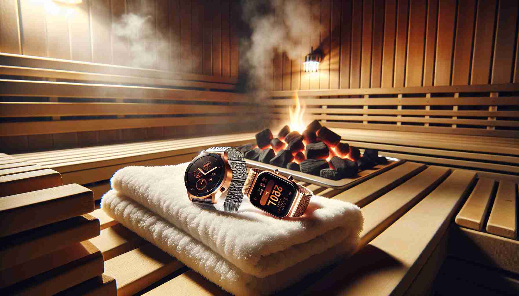 An image illustrating Can You Bring Your Phone in a Sauna? What You Need to Know