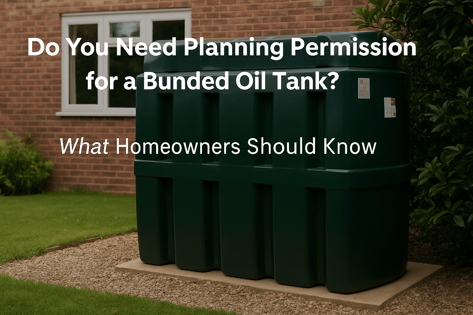 bunded oil tank